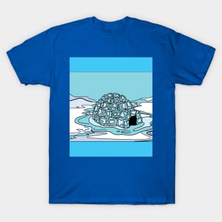 Igloo snow and ice landscape T-Shirt